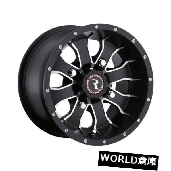 海外輸入ホイール 5個のセット12インチRaceline A77マンバホイール12x7 4x137 -47ブラックリム Set of 5 12" Raceline A77 Mamba Wheels 12x7 4x137 -47 Black Rims 【並行輸入品】｜カスタムパーツ WORLD倉庫
