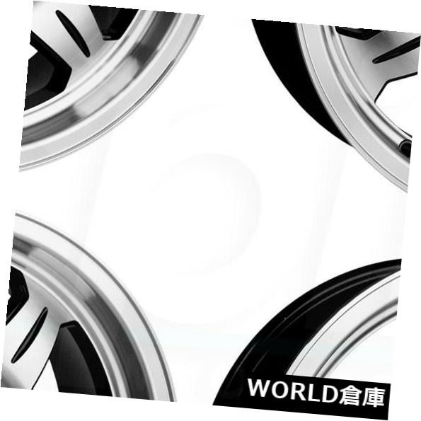 海外輸入ホイール 15x6 Raceline 870シリーズ5x4.5 0ブラックマシニングホイールリムセット(4) 15x6 Raceline 870 Series 5x4.5 0 Black Machined Wheels Rims Set(4) 【並行輸入品】|カスタムパーツ WORLD倉庫
