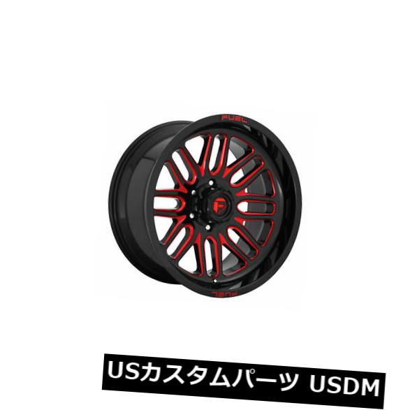 海外輸入ホイール 4個の20x9燃料D663 Ignite ET 19ブラックレッド6x139.7ホイールリムのセット Set of 4 20x9 Fuel D663 Ignite ET 19 Black Red 6x139.7 Wheels Rims 【並行輸入品】｜カスタムパーツ WORLD倉庫