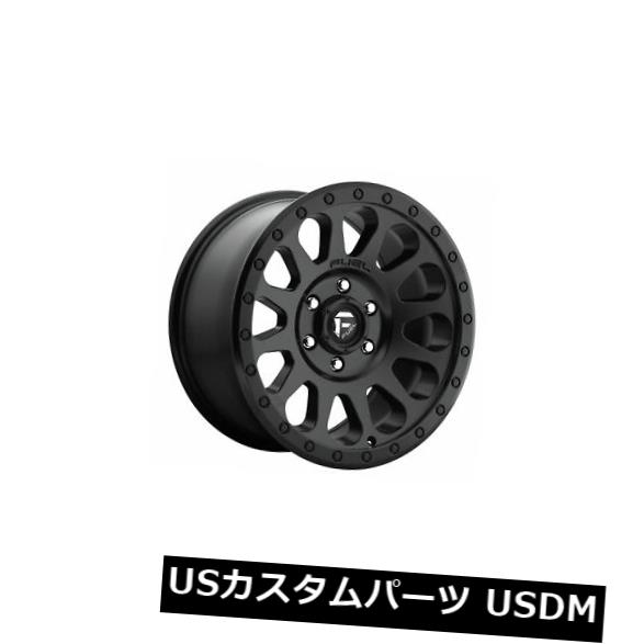 海外輸入ホイール 4個の17x8.5燃料D579ベクトルET 07ブラック6x135ホイールリムのセット Set of 4 17x8.5 Fuel D579 Vector ET 07 Black 6x135 Wheels Rims 【並行輸入品】
