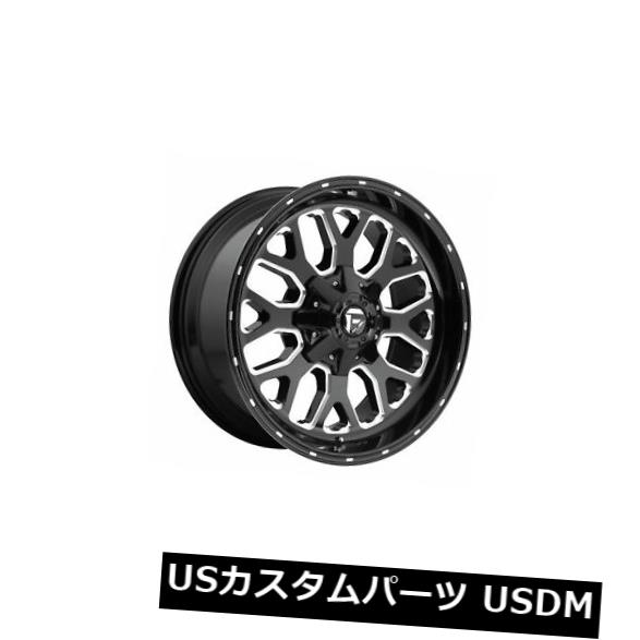 海外輸入ホイール 4個の20x9燃料D588 Titan ET 07ブラックミルド6x120ホイールリムのセット Set of 4 20x9 Fuel D588 Titan ET 07 Black Milled 6x120 Wheels Rims 【並行輸入品】｜カスタムパーツ WORLD倉庫