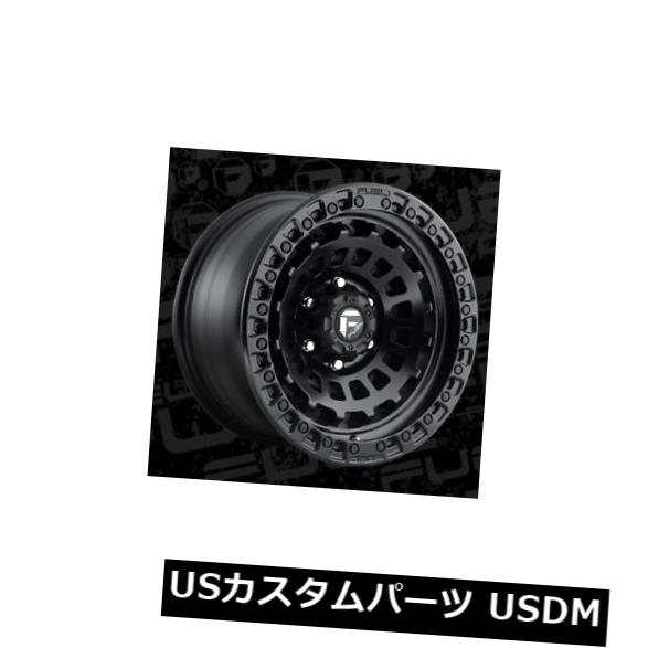 海外輸入ホイール 4 x 17x8 Fuel D633 Zephyr ET 38 Black 5x114.3 Wheels Rimsのセット Set of 4 17x8 Fuel D633 Zephyr ET 38 Black 5x114.3 Wheels Rims 【並行輸入品】