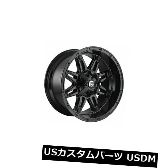 海外輸入ホイール 4個の20x10燃料D625人質ET -18ブラック5x139.7ホイールリムのセット Set of 4 20x10 Fuel D625 Hostage ET -18 Black 5x139.7 Wheels Rims 【並行輸入品】