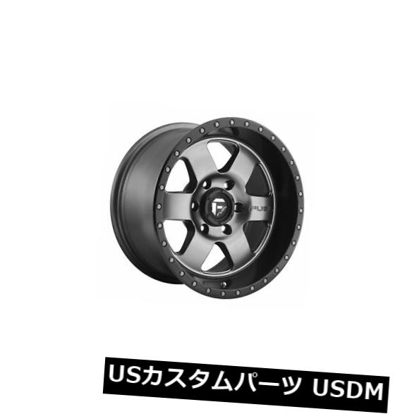 海外輸入ホイール 4個の18x9燃料D619 Podium ET 01 Gunmetal 8x165.1ホイールリムのセット Set of 4 18x9 Fuel D619 Podium ET 01 Gunmetal 8x165.1 Wheels Rims 【並行輸入品】
