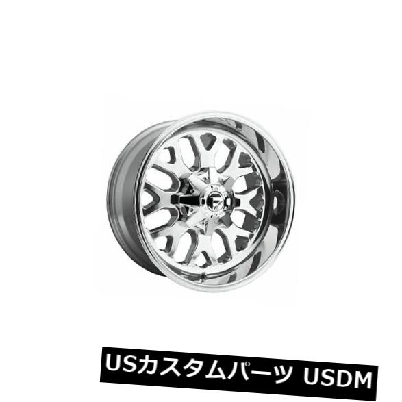 海外輸入ホイール 4個の20x9燃料D586 Titan ET 20ポリッシュ8x170ホイールリムのセット Set of 4 20x9 Fuel D586 Titan ET 20 Polished 8x170 Wheels Rims 【並行輸入品】