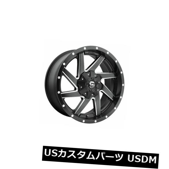 海外輸入ホイール 4個の20x9燃料D594レネゲードET 20ブラックミルド8x180ホイールリムのセット Set of 4 20x9 Fuel D594 Renegade ET 20 Black Milled 8x180 Wheels Rims 【並行輸入品】