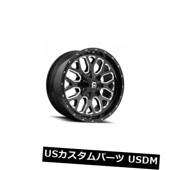海外輸入ホイール 4個の20x9燃料D588 Titan ET 20ブラックセット6x120ホイールリムのセット Set of 4 20x9 Fuel D588 Titan ET 20 Black Milled 6x120 Wheels Rims 【並行輸入品】