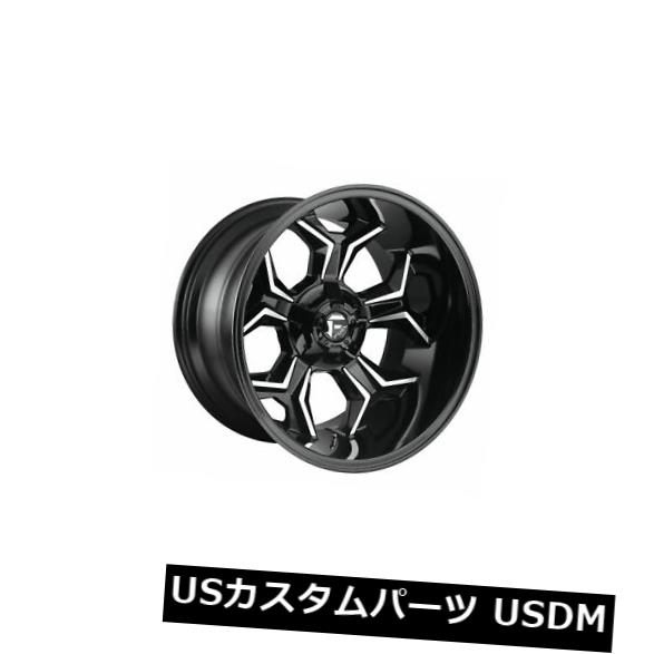 海外輸入ホイール 4個の20x12燃料D606アベンジャーET -44ブラックマシン5x139.7ホイールリムのセット Set of 4 20x12 Fuel D606 Avenger ET -44 Black Machine 5x139.7 Wheels Rims 【並行輸入品】