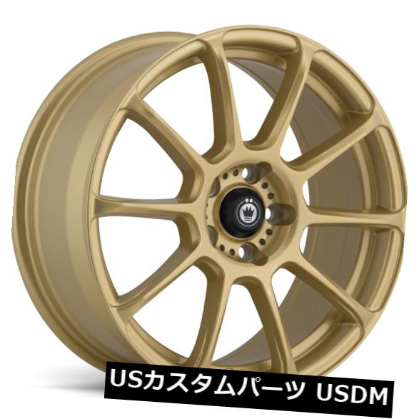 海外輸入ホイール 17x7.5 KONIG RUNLITE 5x112 +45ゴールドホイール（4個セット） 17x7.5 KONIG RUNLITE 5x112 +45 Gold Wheels (Set of 4) 【並行輸入品】