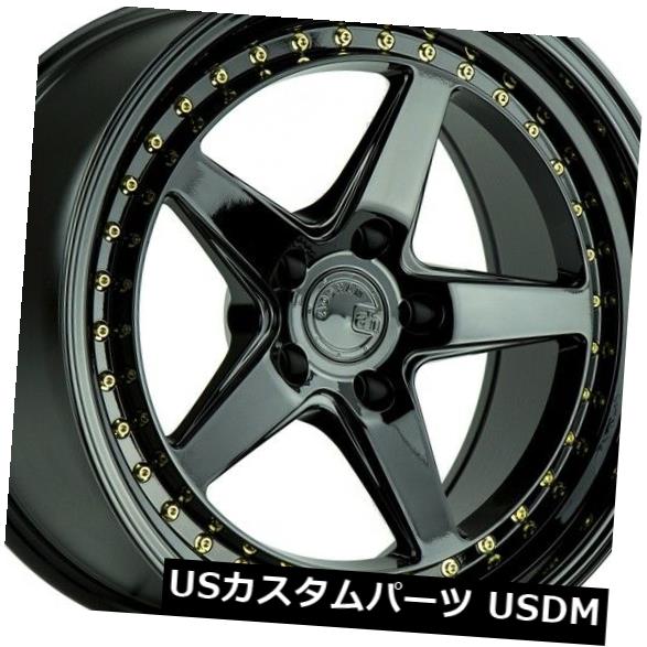 海外輸入ホイール 18x9.5 AodHan DS05 5x114.3 +30ブラックホイール（4個セット） 18x9.5 AodHan DS05 5x114.3 +30 Black Wheels (Set of 4) 【並行輸入品】｜カスタムパーツ WORLD倉庫