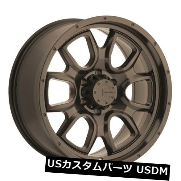 海外輸入ホイール 18x9 Mamba M19 5x150 ET19ブロンズホイール（4個セット） 18x9 Mamba M19 5x150 ET19 Bronze Wheels (Set of 4) 【並行輸入品】