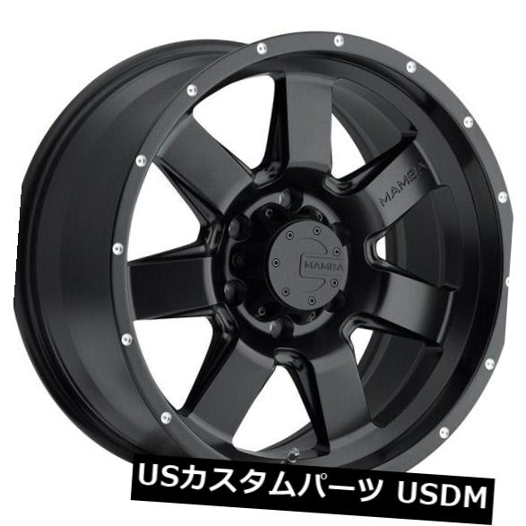 海外輸入ホイール 17x9 MAMBA M14 6x139.7 et-12マットブラックホイール（4個セット） 17x9 MAMBA M14 6x139.7 et-12 Matte Black Wheels (Set of 4) 【並行輸入品】