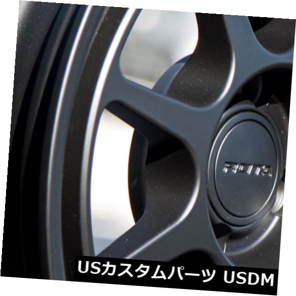 海外輸入ホイール 15x7 Rota Hunter 4x100 35フラットブラックホイール 4個セット 15x7 Rota Hunter 4x100 35 Flat Black Wheels Set Of 4 Kavreheadline Com