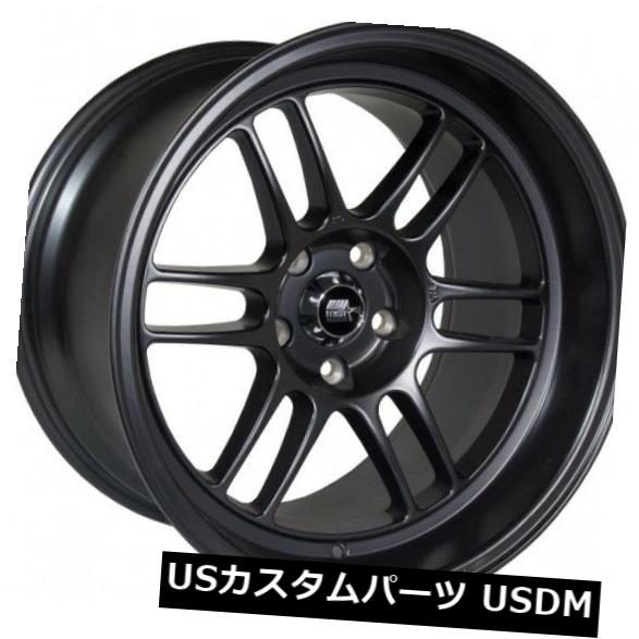 海外輸入ホイール 18x8.5 MST鈴鹿5x114.3 +35マットブラックホイール（4個セット） 18x8.5 MST Suzuka 5x114.3 +35 Matte Black Wheels (Set of 4) 【並行輸入品】