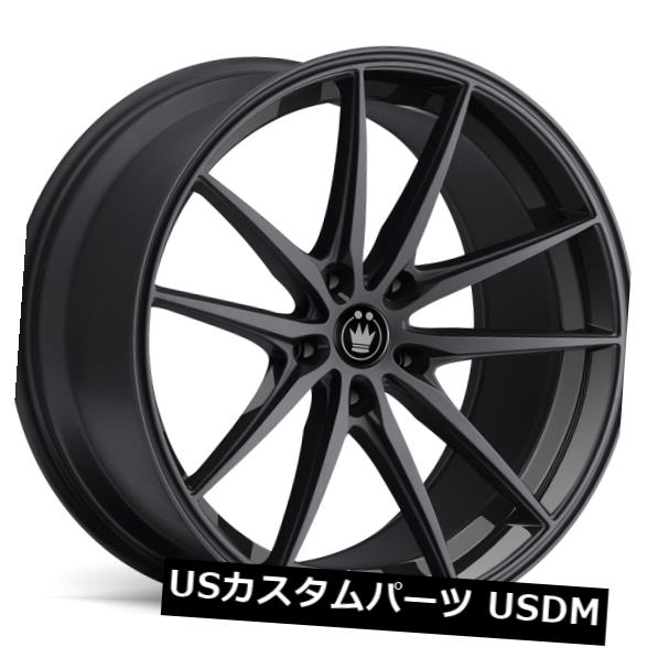 海外輸入ホイール 20x8.5 KONIG OVERSTEER 5x120 +35グロスブラックホイール（4個セット） 20x8.5 KONIG OVERSTEER 5x120 +35 Gloss Black Wheels (Set of 4) 【並行輸入品】