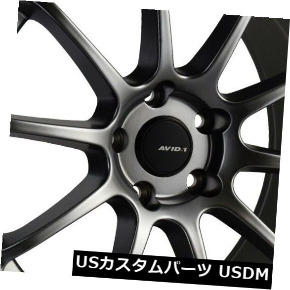 海外輸入ホイール 18x9.5 Avid.1 AV27 5x114.3 +38 Hyper Black Wheels（4個セット） 18x9.5 Avid.1 AV27 5x114.3 +38 Hyper Black Wheels (Set of 4) 【並行輸入品】｜カスタムパーツ WORLD倉庫