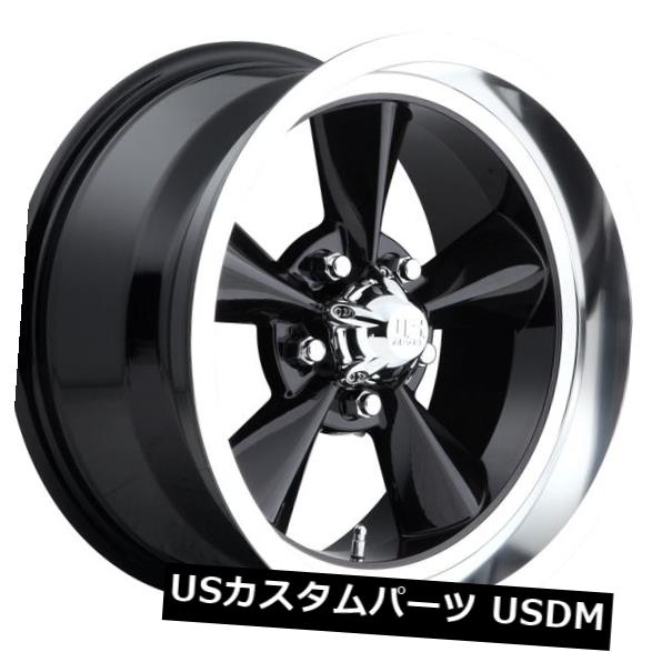 海外輸入ホイール 15x7 Us Mag Standard U107 5x4.75 et-5 Black Gloss Wheels(4個セット) 15x7 Us Mag Standard U107 5x4.75 et-5 Black Gloss Wheels (Set of 4) 【並行輸入品】