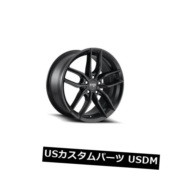 海外輸入ホイール 18x8 NICHE VOSSO M203 5x120 +40マットブラックホイール（4個セット） 18x8 NICHE VOSSO M203 5x120 +40 Matte Black Wheels (Set of 4) 【並行輸入品】