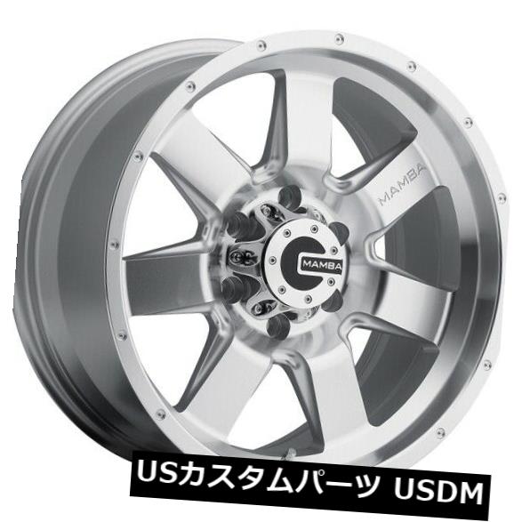 海外輸入ホイール 17x9 MAMBA M14 5x127 et12機械加工フェイスシルバーホイール(4個セット) 17x9 MAMBA M14 5x127 et12 Machined Face Silver Wheels (Set of 4) 【並行輸入品】|カスタムパーツ WORLD倉庫