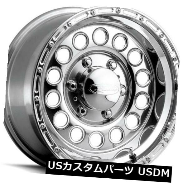 海外輸入ホイール 16x8 Raceline 887-Rockcrushe r 5x139.7 ET-20ポリッシュドホイール(4個セット) 16x8 Raceline 887-Rockcrusher 5x139.7 ET-20 Polished Wheels (Set of 4) 【並行輸入品】