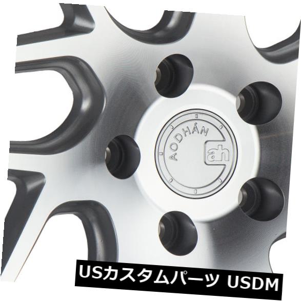 海外輸入ホイール 18x9 AodHan LS008 5x100 +30シルバー加工フェイスホイール（4個セット） 18x9 AodHan LS008 5x100 +30 Silver Machined Face Wheels (Set of 4) 【並行輸入品】