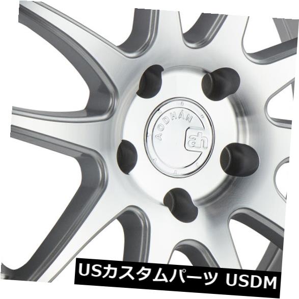 海外輸入ホイール 18x9.5 AodHan DS02 5x114.3 +30シルバー、機械加工フェイスホイール付き(4個セット) 18x9.5 AodHan DS02 5x114.3 +30 Silver w/Machined Face Wheels (Set of 4) 【並行輸入品】|カスタムパーツ WORLD倉庫