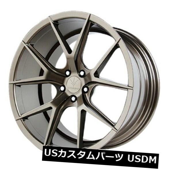 海外輸入ホイール 20x9 Verde Axis 5x112 +25グロスブロンズホイール（4個セット） 20x9 Verde Axis 5x112 +25 Gloss Bronze Wheels (Set of 4) 【並行輸入品】｜カスタムパーツ WORLD倉庫