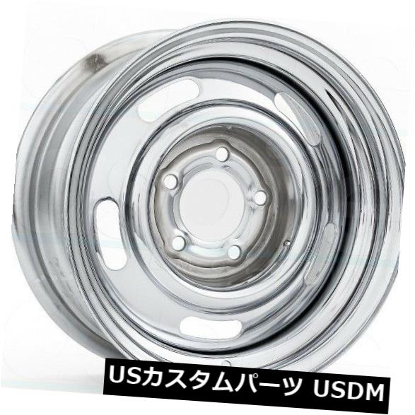 海外輸入ホイール 15X8 Vision 57 Rally 5x114.3 / 5x120。 65 ET-6クロームホイール（4個セット） 15X8 Vision 57 Rally 5x114.3/5x120.65 ET-6 Chrome Wheels (Set of 4) 【並行輸入品】