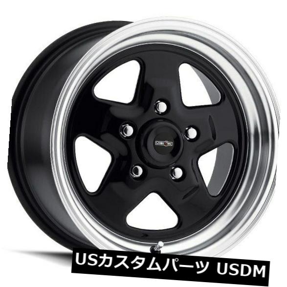海外輸入ホイール 15X10 Vision 521 Nitro 5x127 ET-25ブラックホイール(4個セット) 15X10 Vision 521 Nitro 5x127 ET-25 Black Wheels (Set of 4) 【並行輸入品】|カスタムパーツ WORLD倉庫