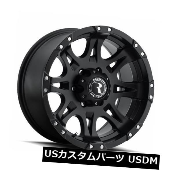 海外輸入ホイール 16x8 Raceline 981-Raptor 5x114.3 ET0サテンブラックホイール(4個セット) 16x8 Raceline 981-Raptor 5x114.3 ET0 Satin Black Wheels (Set of 4) 【並行輸入品】|カスタムパーツ WORLD倉庫