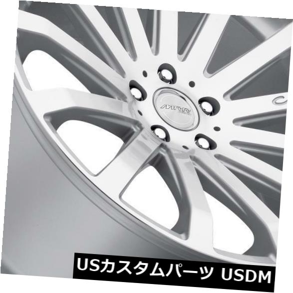 海外輸入ホイール MRR HR9 18x8.5 / 18x9.5 5x114.3シルバーホイールリム（4個セット） MRR HR9 18x8.5/18x9.5 5x114.3 Silver Wheels Rims (Set of 4) 【並行輸入品】
