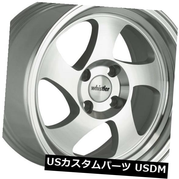 海外輸入ホイール 16x8ウィスラーKR1 4x114.3 +20シルバー/マシン dフェイスホイール(4個セット) 16x8 Whistler KR1 4x114.3 +20 Silver/Machined Face Wheels (Set of 4) 【並行輸入品】|カスタムパーツ WORLD倉庫