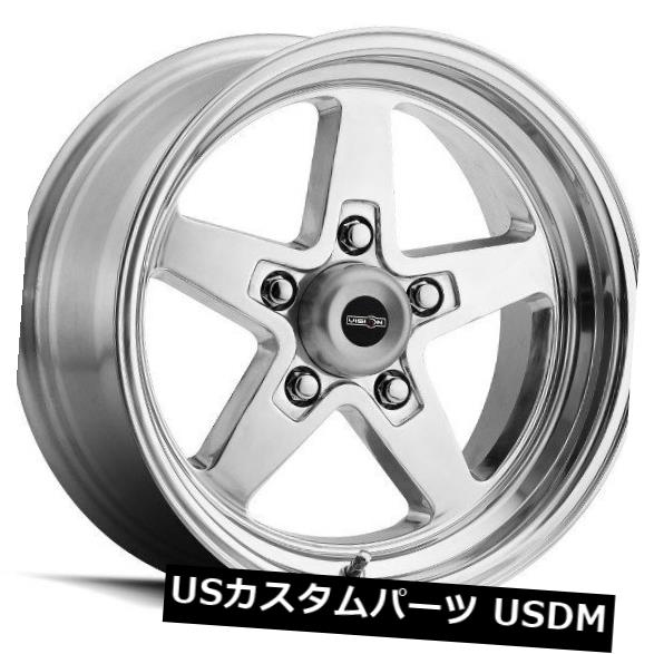 海外輸入ホイール 15X8 Vision 571 Sport Star II 5x114.3 ET0ポリッシュドホイール(4個セット) 15X8 Vision 571 Sport Star II 5x114.3 ET0 Polished Wheels (Set of 4) 【並行輸入品】|カスタムパーツ WORLD倉庫