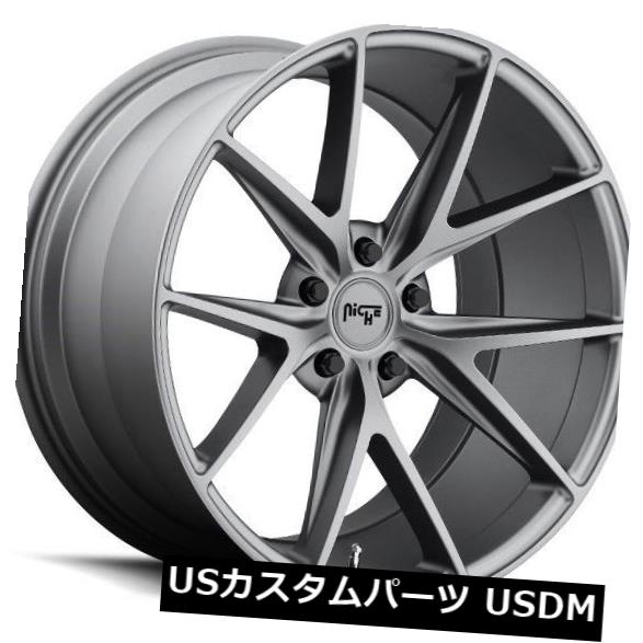 海外輸入ホイール 17x8 NICHE MISANO M116 5x112 +40マットガンメタルホイール（4個セット） 17x8 NICHE MISANO M116 5x112 +40 Matte GunMetal Wheels (Set of 4) 【並行輸入品】