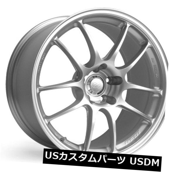 海外輸入ホイール 15x7 Enkei PF01 4x100 +35シルバーホイール（4個セット） 15x7 Enkei PF01 4x100 +35 Silver Wheels (Set of 4) 【並行輸入品】