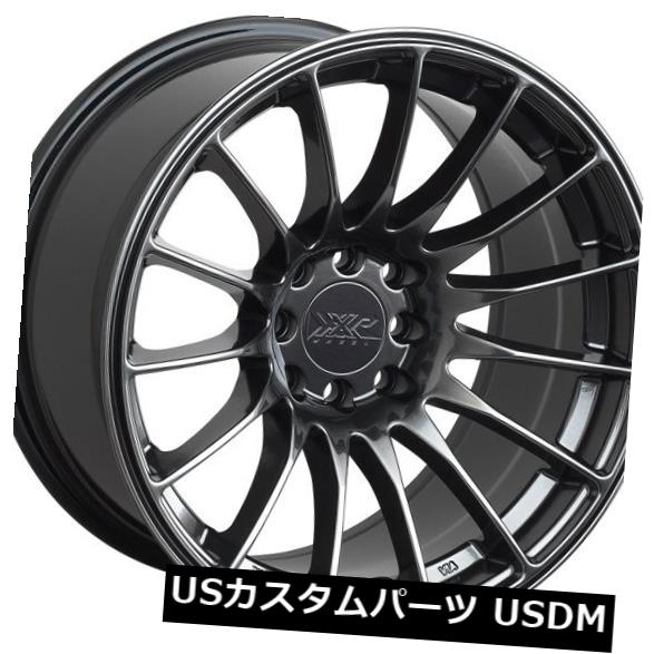 海外輸入ホイール XXR 550 18X8.75リム5x100 / 114.3 +36クロムブラックホイール（4個セット） XXR 550 18X8.75 Rims 5x100/114.3 +36 Chromium Black Wheels (Set of 4) 【並行輸入品】