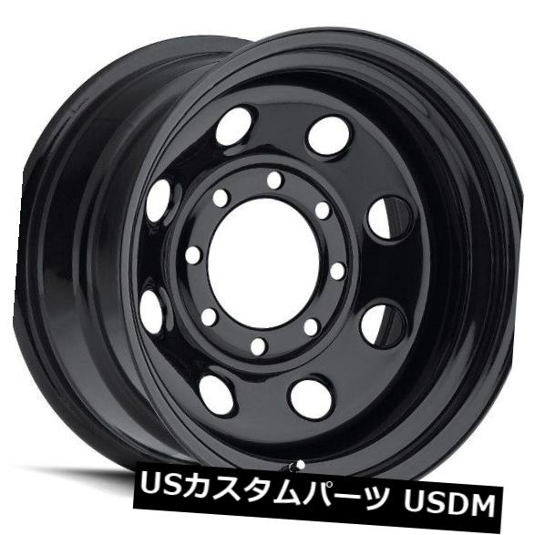 海外輸入ホイール 17X9 Vision 85 Soft 8 8x165.1 ET-12ブラックホイール（4個セット） 17X9 Vision 85 Soft 8 8x165.1 ET-12 Black Wheels (Set of 4) 【並行輸入品】｜カスタムパーツ WORLD倉庫