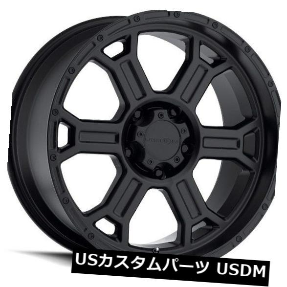 海外輸入ホイール 18X9.5 Vision 372 Raptor 5x127 ET-12マットブラックホイール（4個セット） 18X9.5 Vision 372 Raptor 5x127 ET-12 Matte Black Wheels (Set of 4) 【並行輸入品】