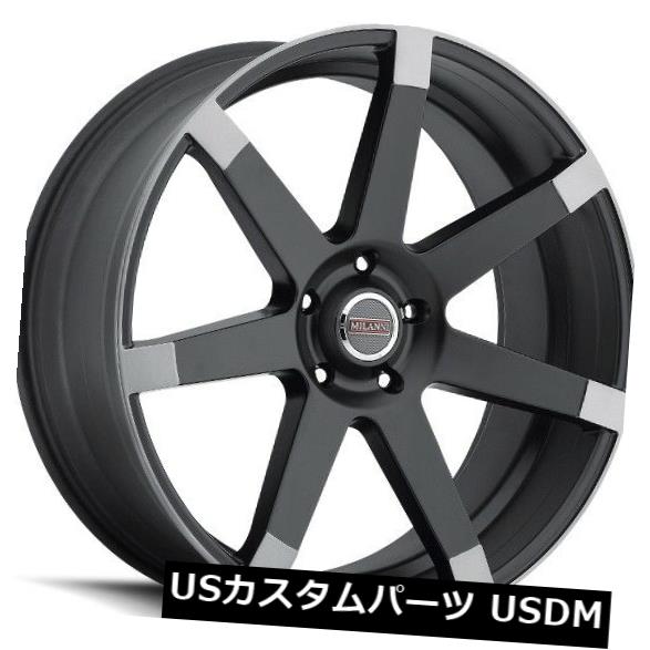 海外輸入ホイール 20X9 Milanni 9042 Sultan 6x135 ET30マットブラックホイール（4個セット） 20X9 Milanni 9042 Sultan 6x135 ET30 Matte Black Wheels (Set of 4) 【並行輸入品】