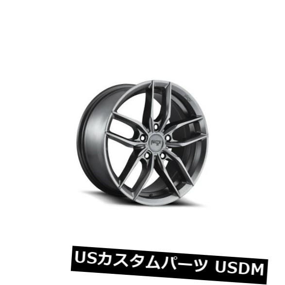 海外輸入ホイール 17x8 NICHE VOSSO M204 5x4.5 +40マットガンメタルホイール(4個セット) 17x8 NICHE VOSSO M204 5x4.5 +40 Matte GunMetal Wheels (Set of 4) 【並行輸入品】|カスタムパーツ WORLD倉庫