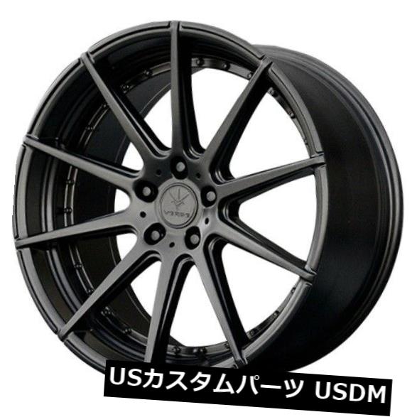 海外輸入ホイール 20x9 Verde Insignia 5x114.3 +30サテンブラックホイール（4個セット） 20x9 Verde Insignia 5x114.3 +30 Satin Black Wheels (Set of 4) 【並行輸入品】