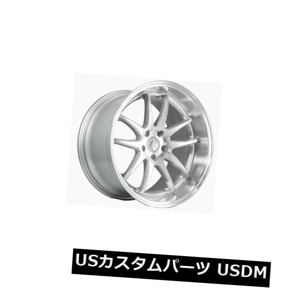 海外輸入ホイール 19x11 Aodhan DS02 5x114.3 +15シルバー(機械加工フェイスホイール付き)(4個セット) 19x11 Aodhan DS02 5x114.3 +15 Silver w/Machined Face Wheels (Set of 4) 【並行輸入品】