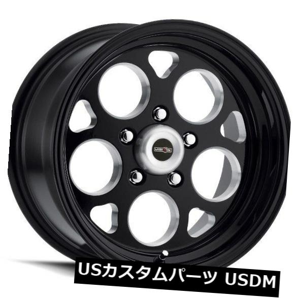 海外輸入ホイール 15X8 Vision 561 Sport Mag 5x120.65 ET27ブラックホイール（4個セット） 15X8 Vision 561 Sport Mag 5x120.65 ET27 Black Wheels (Set of 4) 【並行輸入品】