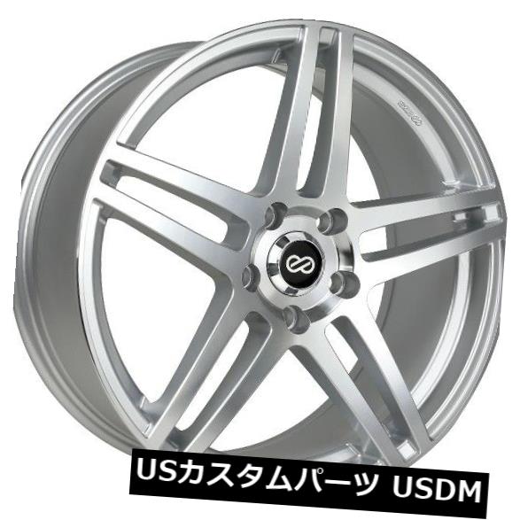 海外輸入ホイール 16x7 Enkei RSF5 4x100 +38シルバー加工ホイール（4個セット） 16x7 Enkei RSF5 4x100 +38 Silver Machined Wheels (Set of 4) 【並行輸入品】｜カスタムパーツ WORLD倉庫
