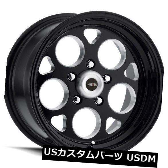 海外輸入ホイール 15X10 Vision 561 Sport Mag 5x120.65 ET-25ブラックホイール（4個セット） 15X10 Vision 561 Sport Mag 5x120.65 ET-25 Black Wheels (Set of 4) 【並行輸入品】