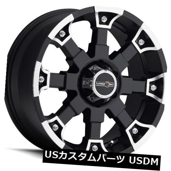 海外輸入ホイール 20X9 Vision 392 Brutal 8x165.1 ET18 Matte Black Machined Face Wheels（4個セット） 20X9 Vision 392 Brutal 8x165.1 ET18 Matte Black Machined Face Wheels (Set of 4) 【並行輸入品】 249,645円