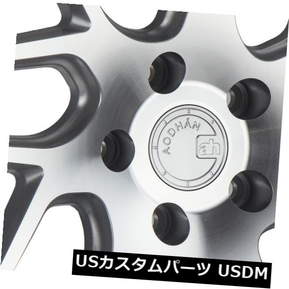 海外輸入ホイール 18x8 AodHan LS008 5x114.3 +35シルバー加工フェイスホイール（4個セット） 18x8 AodHan LS008 5x114.3 +35 Silver Machined Face Wheels (Set of 4) 【並行輸入品】