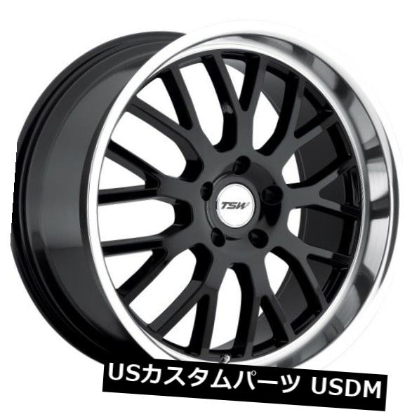 海外輸入ホイール 18x8 TSW Tremblant 5x112リム+32ブラックリム（4個セット） 18x8 TSW Tremblant 5x112 Rims +32 Black Rims (Set of 4) 【並行輸入品】
