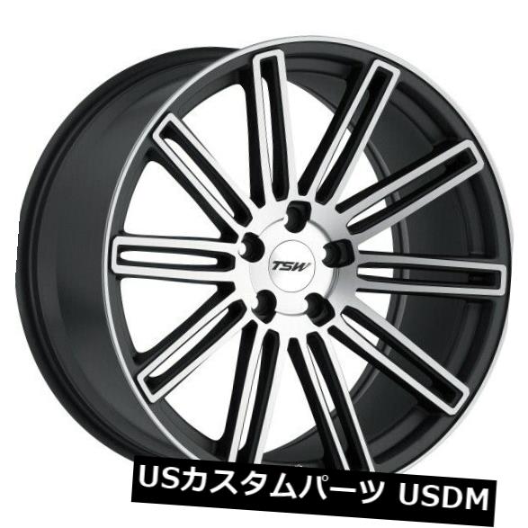 海外輸入ホイール 18x8.5 TSWクロウソーン5x114.3リム+40マットガンメタルホイール（4個セット） 18x8.5 TSW Crowthorne 5x114.3 Rims +40 Matte Gunmetal Wheels (Set of 4) 【並行輸入品】