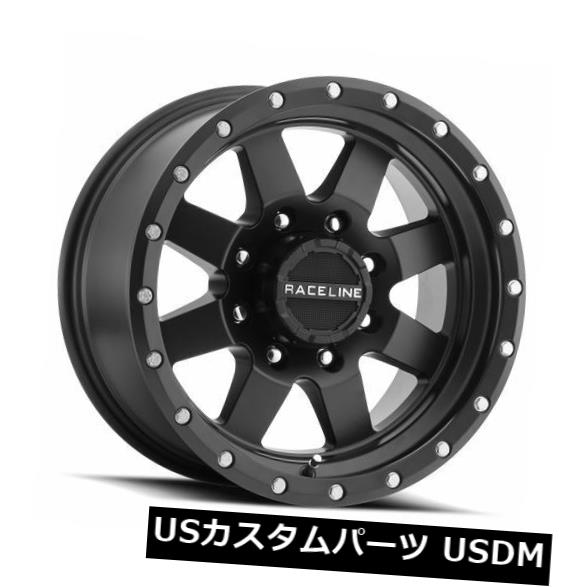 海外輸入ホイール 15x10 Raceline Defender 5x139.7 ET-50ブラックホイール(4個セット) 15x10 Raceline Defender 5x139.7 ET-50 Black Wheels (Set of 4) 【並行輸入品】